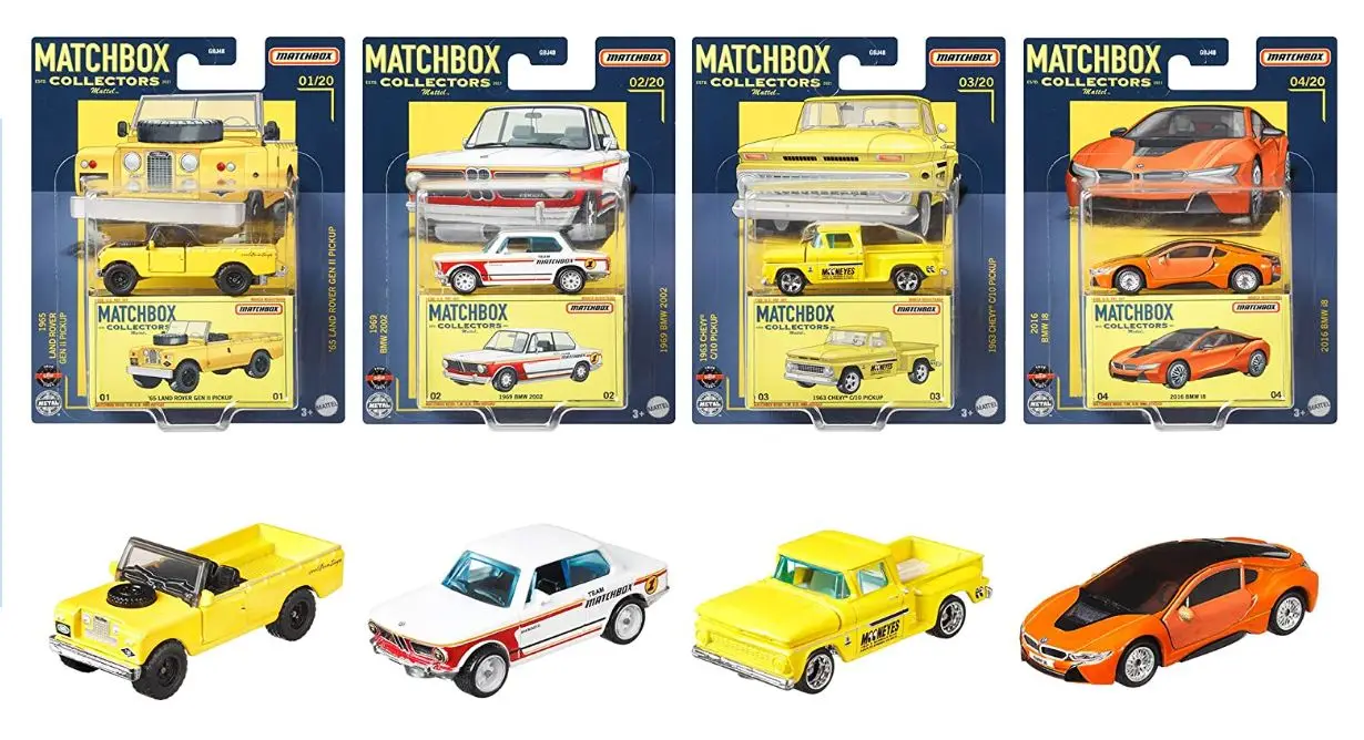 

2021 Matchbox Collectors Cars LAND ROVER GEN BMW 2002 i8 CHEVY 1/64 Metal Diecast Collection Alloy Model Car Toys GBJ48