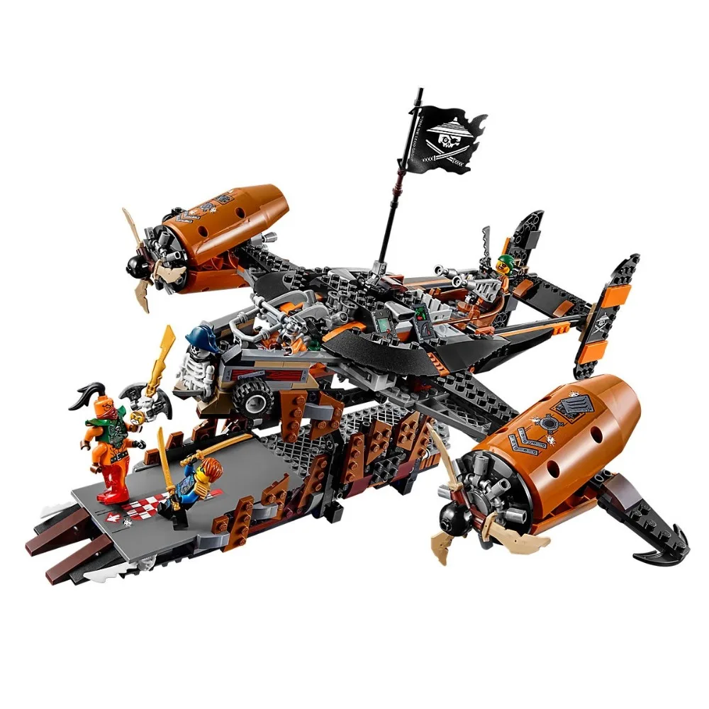 

Ninjagoe Kit 70605 757pcs Building Blocks Compatible Legoinglys Ninjag Toys for Childrens Bricks Model Boy Gift Misfortune Keep