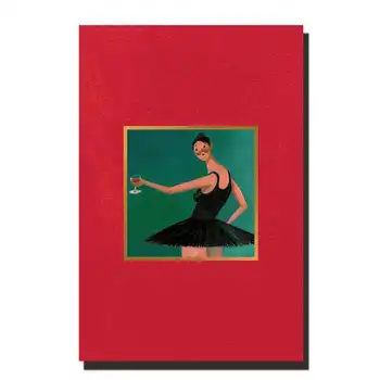 

M974 Kanye West My Beautiful Dark Twisted Fantasy Album Poster Art Pictures Decoration 24x36in14x21 24x32 Print Canvas picture
