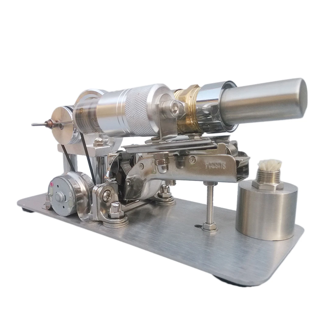 

Hot Advanced Edition DIY Metal Single Cylinder Stirling Engine Model Power Generator Micro External Combustion Engine Stem Model