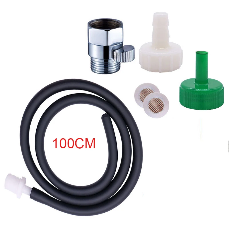 black100set1 Силиконовые клизмы шланг советы для чистки задницы душ мягкий душ Анальный Душ сантехника набор биде части клизмы трубки шланг для биде - Цвет: black100set1