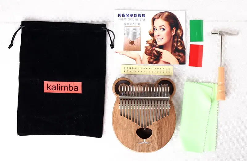 17 Key Kalimba Африканский «пианино для больших пальцев» пальчиковая перкуссионная клавиатура музыкальные инструменты дети Marimba дерево Kalimba