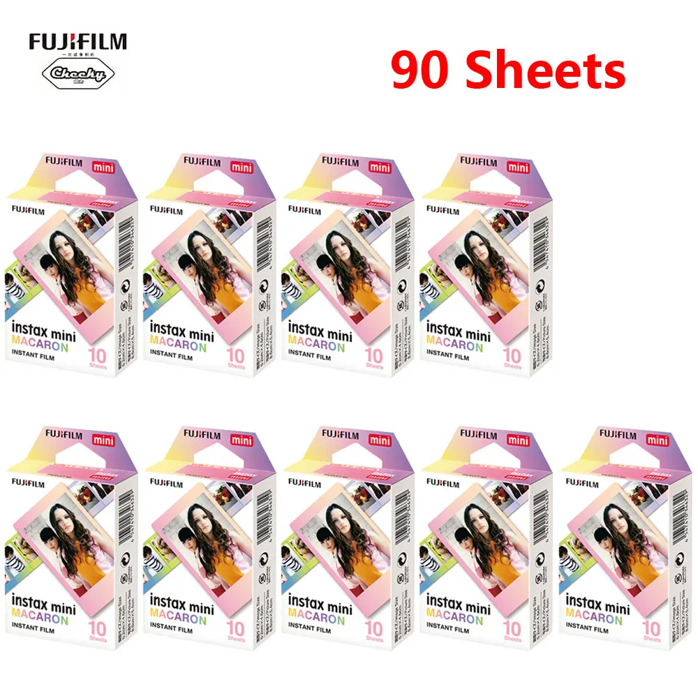 10-100 листов Fujifilm Instax Mini Фильм мгновенной камеры mini 8 7s 25 50s 9 Fujifilm Instax Mini фильмы черно-белые монохромные - Цвет: 90 Sheets