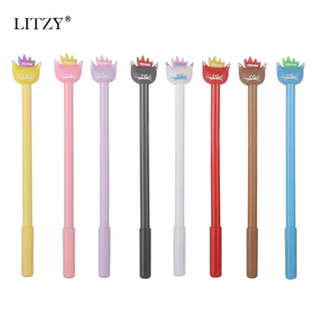 

8Pcs/Set FREEDOM Gel Pen Kawaii Stationery Gel Ink Pens for School Office Supplies 0.5mm Black Ink Writing Tools Pen Kids Gifts