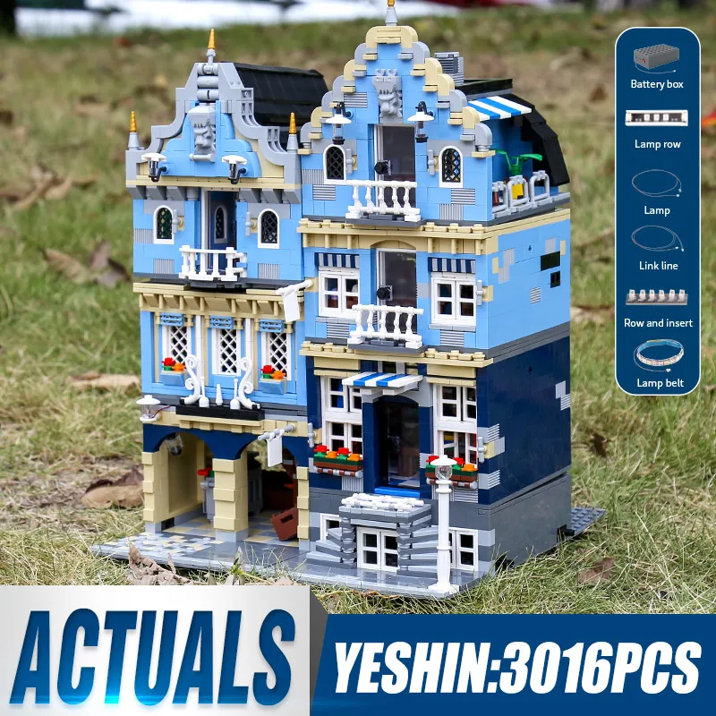 Форма серии KING MOC модель 10190 года совместимая с фабрикой городская улица