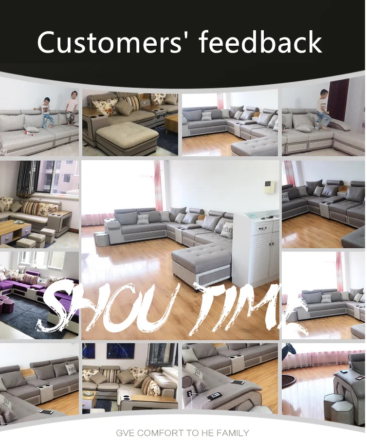 U-образный секционный диван, современная ткань для гостиной в европейском стиле