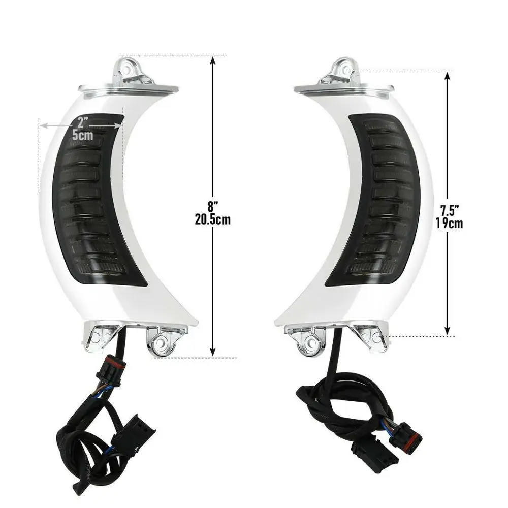 Motorcycle Amber LED Side Turn Signal Light For