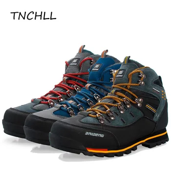 

Men Hiking Shoes Waterproof Camping Climbing Fishing Shoes Outdoor High Top Suede Winter Boots Trekking Sports Sneakers SE5026