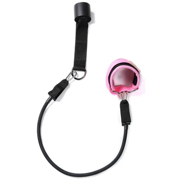 

Door Pull Rope Fittings Butt Lift Exercise Elastic Band With Foot Ring Leggings Buckle Ankle Strap Set Yoga Accessory