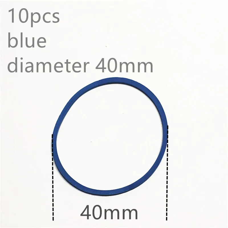 40mm blue 16 видов 10 шт./компл. резинкой шкив коробки передач привода двигателя круглый Beslts игрушка «сделай сам» модуля двигателя автомобиля стрейч Droppshipping - Ширина: 40mm blue