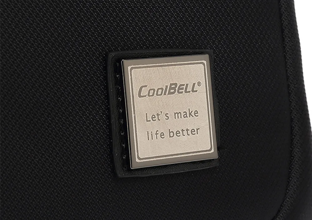 COOLBELL сумка 10 дюймов USB Сумка для планшета многофункциональная мужская повседневная сумка на плечо портативная Водонепроницаемая Диагональная Сумка через плечо