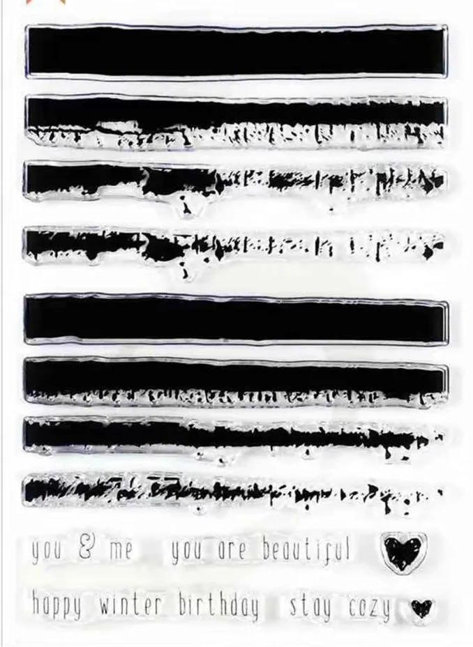 

Striped background Transparent Clear Stamp for DIY scrapbooking/Card Making C666
