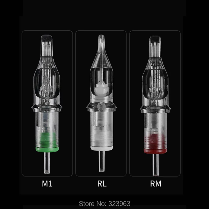 

10pcs Disposable Sterilized Round Liner Tattoo Cartridge Needles RL RS M1 RM For Permanent Makeup Lip Eyebrow Tattoo Rotary Pen