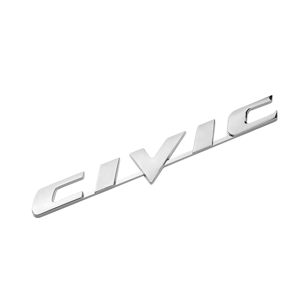Для Honda Civic Стайлинг автомобиля Металлическая Наклейка для переоборудования крыло задний хвост багажник автомобиля буквы эмблема значок украшение крышка наклейка
