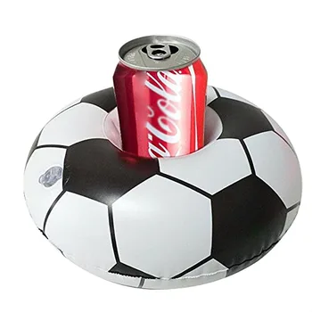 

Float Cup Mat Football Coaster Water Stand PVC Cup Mat Swimming Pool Drink Holder Floating Inflatable Toy Holder Playing Tool