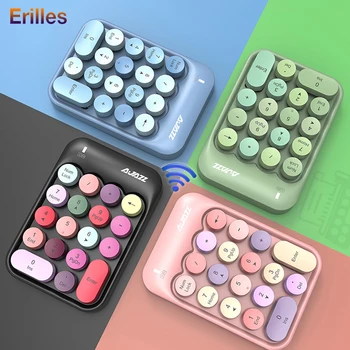 2.4G Wireless Keyboard Mini 18 Keys Numeric Keypad Computer Digital Keyboard For PC Accounting tasks Pink Keyboard
