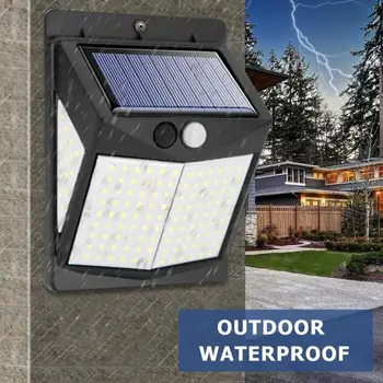 

Outdoor 140LED Solar PIR Motion Sensor Wall Lamp 3 Modes Waterproof Street Light Low Heat Radiation with Long Service Life