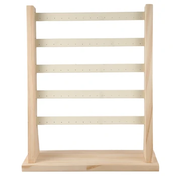 

5 Layers Earrings Rack Practical Home Accessories Display Rack Wooden Jewelry Storage Rack Earring Organization Display Rack Ear