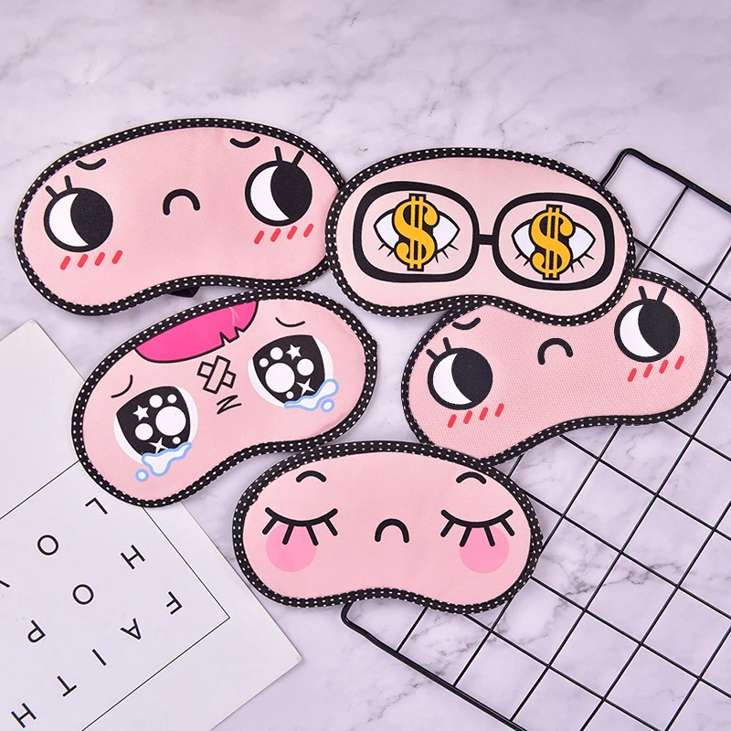 1PCS Cute Sleeping Eye Mask Padded Shading Cover Rest Sleeping Aid Eye Patch Eye Care Tool