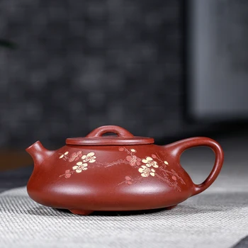 

Yixing authentic undressed ore dahongpao bian stone gourd ladle pot of 160 ml are recommended by hand