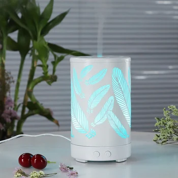

Openwork Feather Electric Aroma Air Diffuser Ultrasonic Air Humidifier Essential Oil Aromatherapy Cool Mist Maker for Home