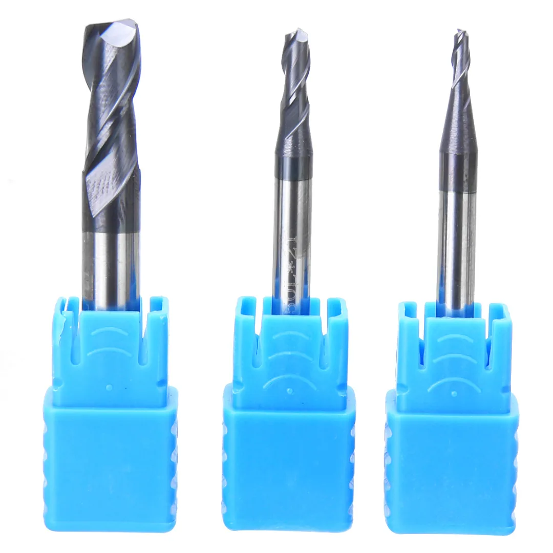 

New 2 Flute Slot Milling Cutter Cutting Bit End Mill Tungsten Coating For Power Tool 2mm 3mm 4mm 6mm