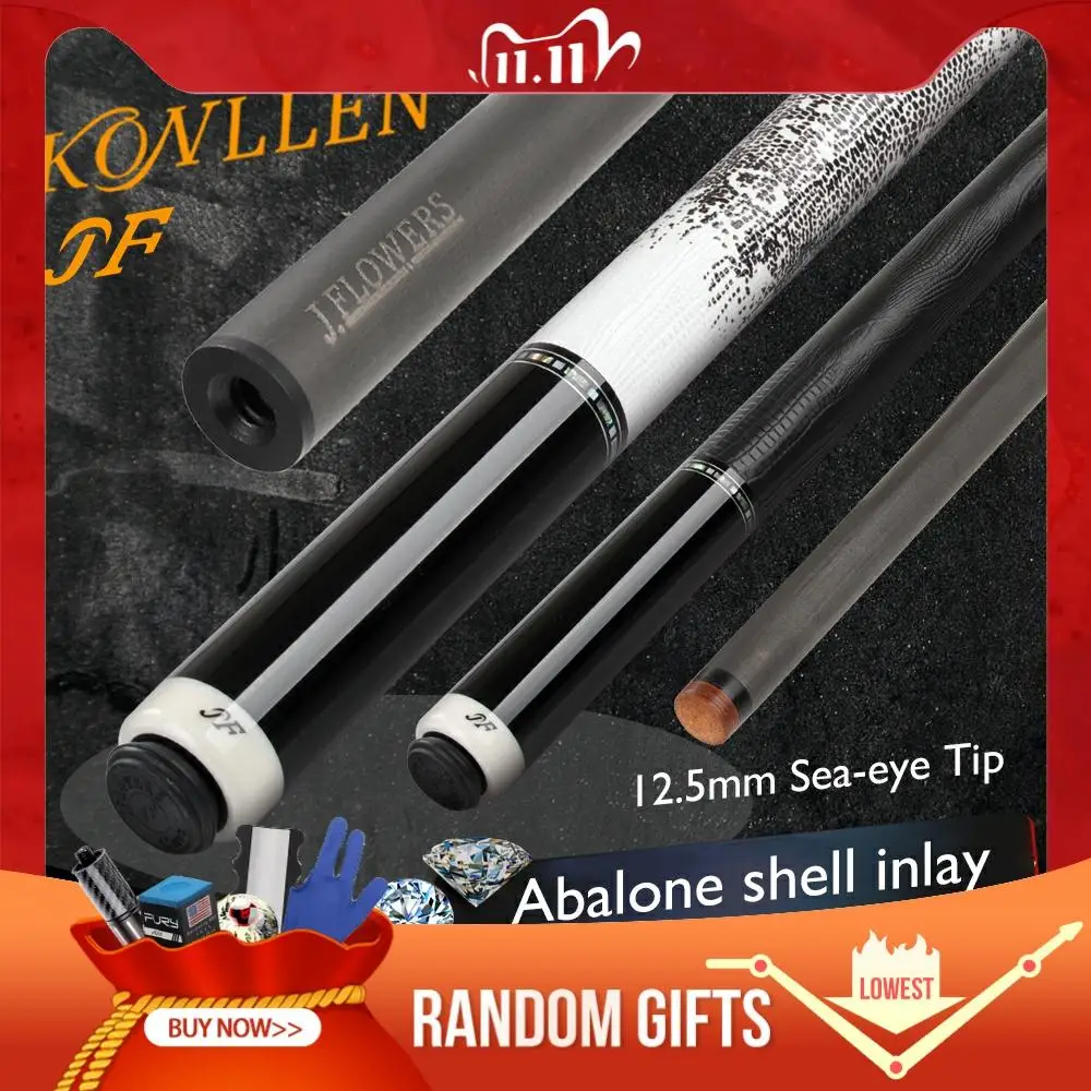 KONLLEN JFlowers Carbon Energy12.5mm Carbon Fiber Pool Cue Shaft Stick