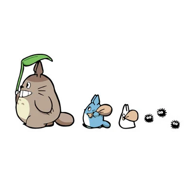Totoro, мультяшная наклейка на автомобиль, totoro play with friends, милая стильная наклейка на автомобиль, светоотражающая виниловая наклейка, автомобильные декоративные наклейки - Название цвета: Left