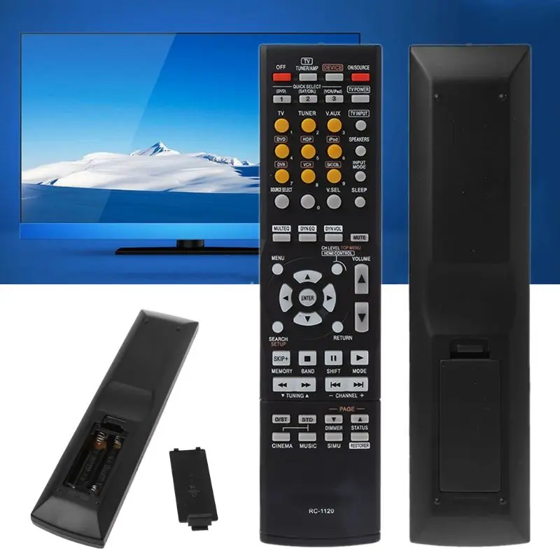 

Replaced Remote Control RC-1120 RC1120 for Denon AV Receiver AVR-590 DHT590BA AVR-1610 Television Controller Replacement