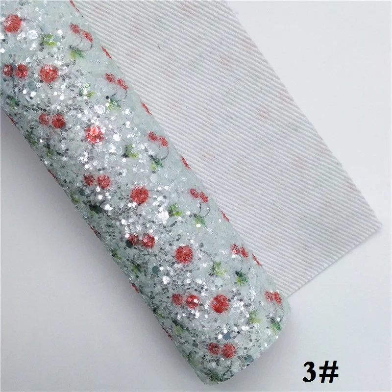 3 Glitterwishcome 21X29 см A4 Размер блестящая ткань, вишневый блеск с принтом Кожа, блестящие кожаные листы винил для бантов, GM592A - Цвет: 3