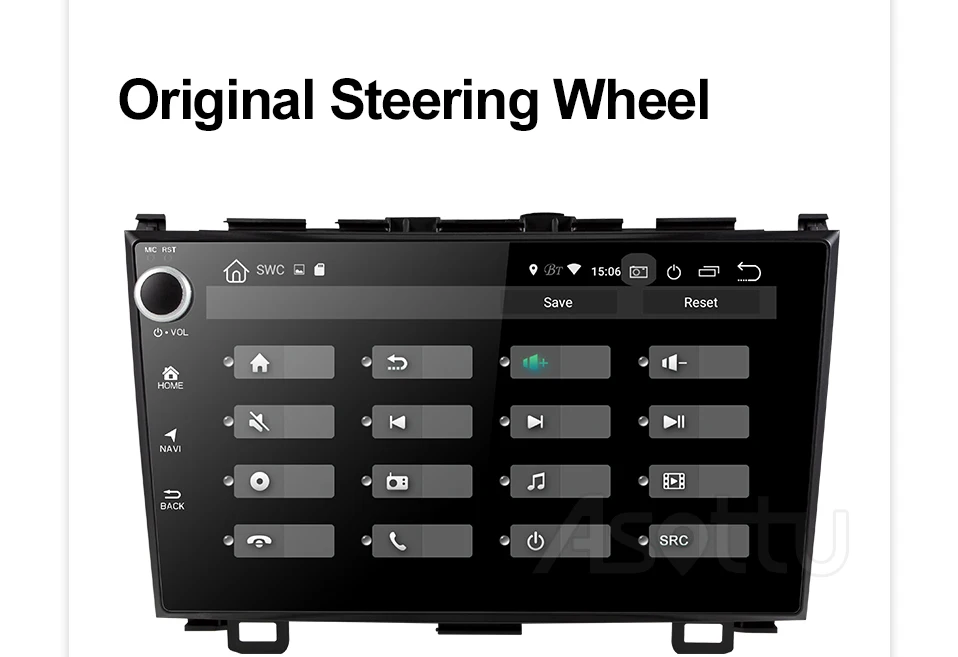 Asottu HO601 android 9,0 PX6 автомобильный dvd gps для Honda CRV 2006-2011 с автомобильным Радио Видео плеером gps навигация автомобиля стерео 2 din