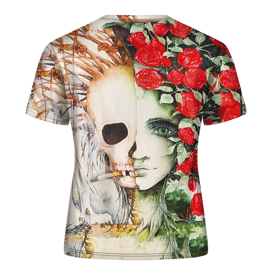 DE001-T恤短袖模版-后