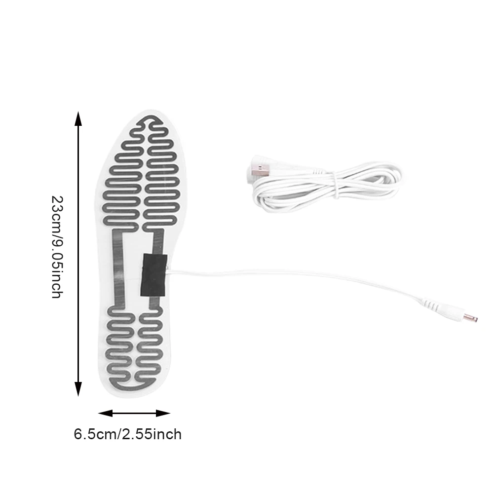 5V USB нагревательный элемент стельки для обуви 6,5*23 см зимние уличные спортивные лыжные ботинки для мужчин и женщин