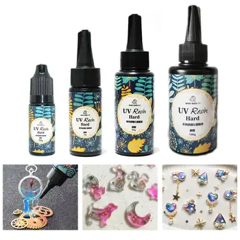 

DIY Jewelry Resin Glue Epoxy UV Resin Clear Gel Ultraviolet Curing Crystal Liquid For Kids Craft Jewelry Making Supplies