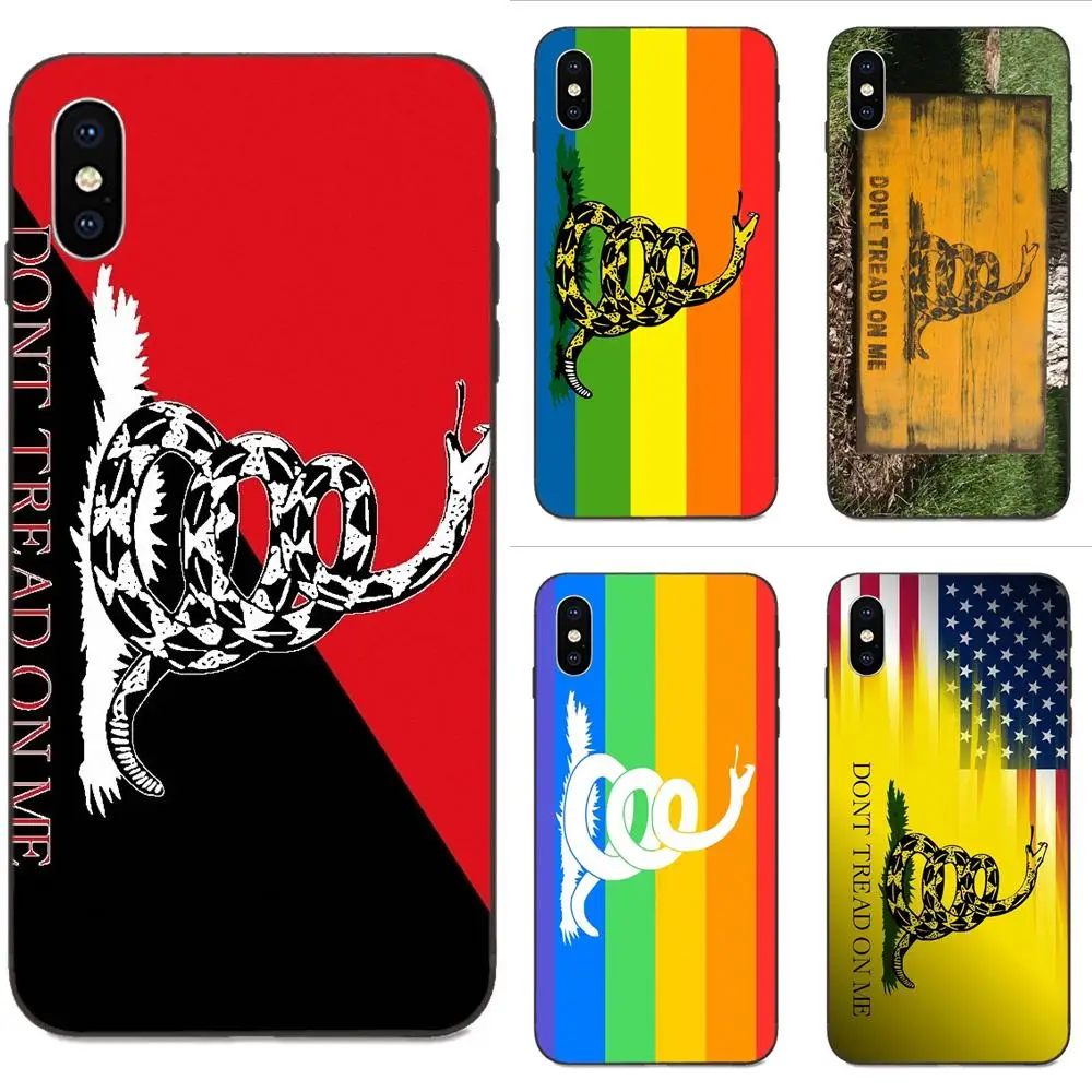 Gadsden Flag Don't Tread On Me для huawei Honor Enjoy mate Note 6s 8 9 10 20 P20 P30 Lite Play Pro P smart мягкий чехол |