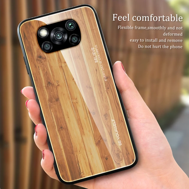 Case for Xiaomi Poco X3 NFC Pro X3 GT funda bamboo wood pattern Leather  back cover for xiaomi poco x3 pro x3 nfc x3 gt case capa - AliExpress