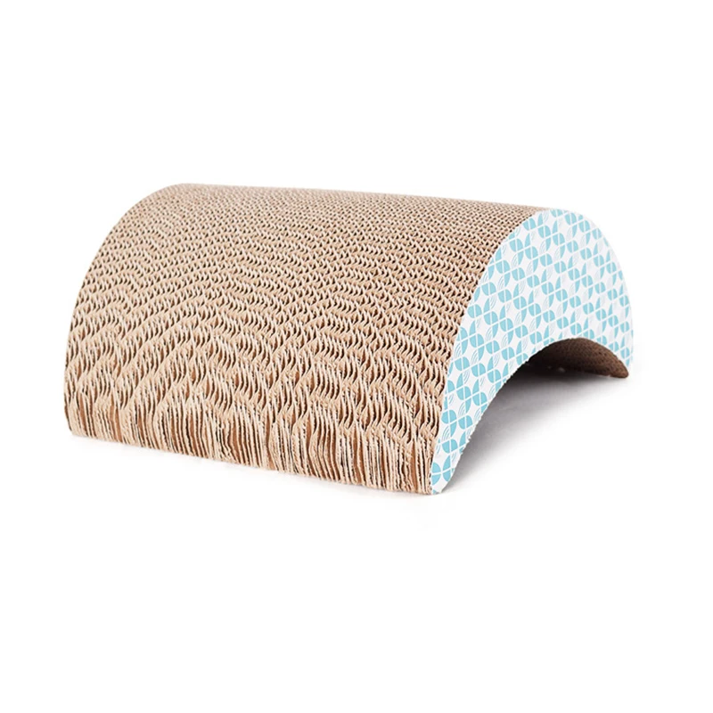 Mrs win hot-sell moon shape large grinding claw tree cat scratcher scratch board carding for cats toy pet house cardboard |