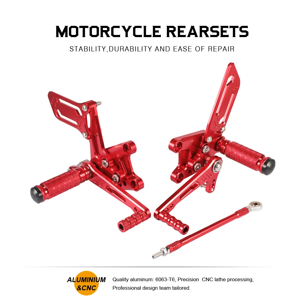 CNC мотоцикл подножка подножки Peg педаль Rearset красный дизайн для Suzuki SV650 SV650S GSXR600 GSXR750 GSX1000 K1 D40