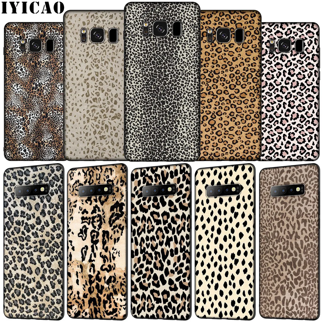 Роскошный Леопардовый Мягкий силиконовый чехол IYICAO для телефона Samsung Galaxy S20 Ultra S10e