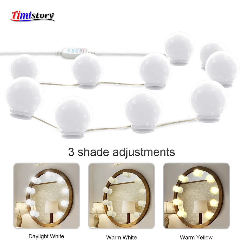 Зеркало для макияжа 30 Вид из Яркость Светодиодный лампочки комплект