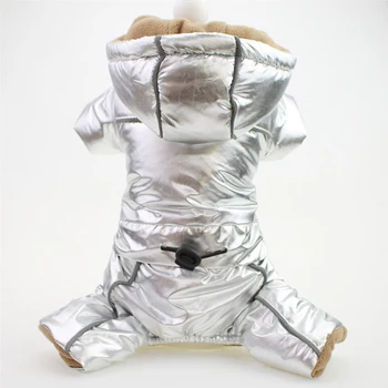 

Pet Dog Jumpsuit Coat PU Leather Winter Clothes Puppy Jacket Apparel 4 Colours 6 Sizes