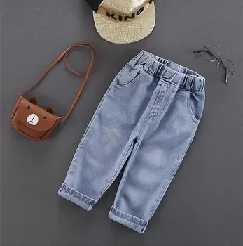 

Kids Baby Boys Children Elastic Waist Pants Trousers Pants Denim Jeans Clothes for Baby Boys & Girls 2-6years