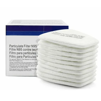 

17-In-1 Half Face Gas Painting Anti-Spray Protector Cover For 6200 Facepiece Filter Container Particulate Cotton Filter