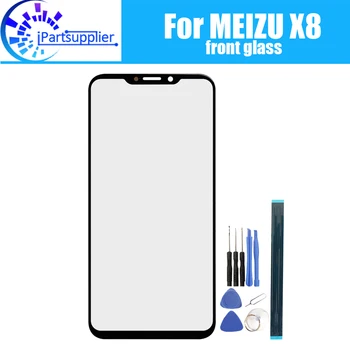 

For Meizu X8 Front Glass Screen Lens 100% New Front Touch Screen Glass Outer Lens for Meizu X8 +Tools