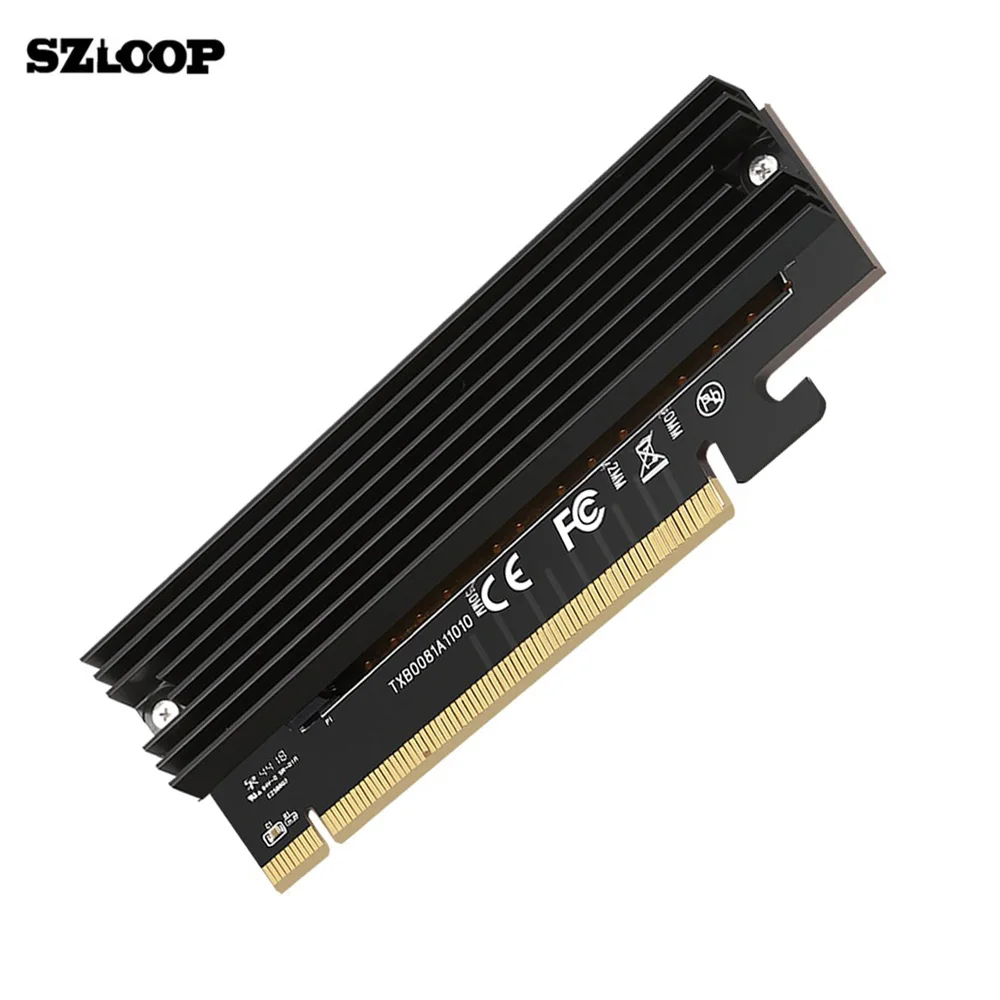 

M.2 NVMe SSD Adapter M2 To PCIE 3.0 X16 Controller Card M Key Interface Support PCI Express 3.0 X4 2230-2280 Size