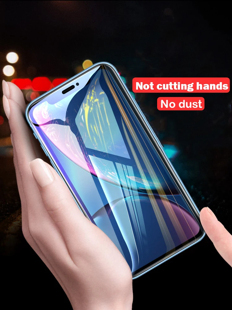 99D полная Защитная мягкая Гидрогелевая пленка для iPhone 11 Pro X XS XR Max экрана 7 8 6 6s Plus