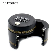 10PCS Plastic Bottle Password Lock Combination Lock Wine Stopper Vacuum Plug Device Preservation For Furniture Lock Hardware zinc alloy bottle password lock combination lock wine stopper vacuum plug device preservation for furniture hardware