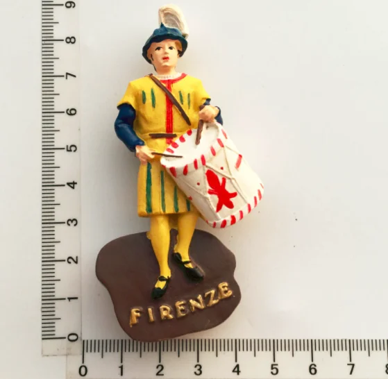 Новый барабанный площад ручной работы Флоренция Италия 3D магниты на холодильник