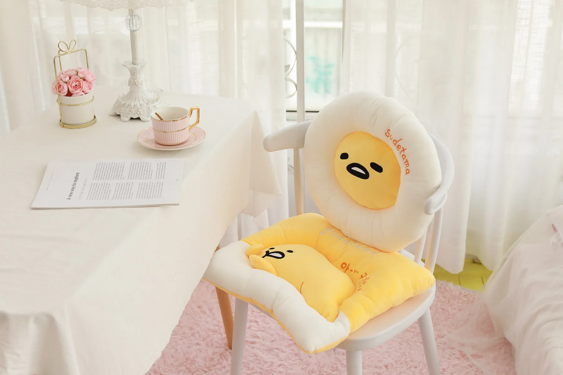 Anime Gudetama Egg With Hat U Shaped Pillow Cushion Neck Pillows Great Gift