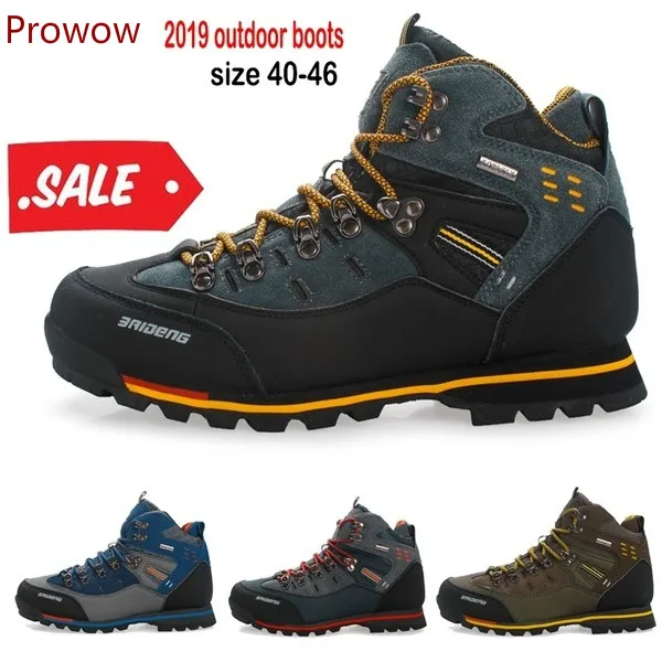 Online 2019 armee Wasserdicht herren Outdoor Sport Trekking Wandern Stiefel Anti skid Stiefel Winter Bergsteigen Schuhe 40  46